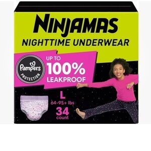 Ninja Leakproof Nighttime Underwear - Pink and Purple